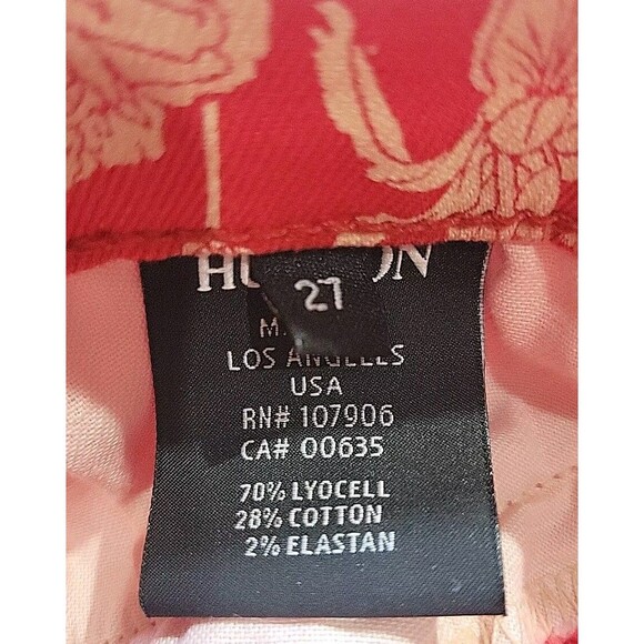 Hudson Jeans Size 27 Nico Midrise Super Skinny Lot Of 3-Black Metallic/Brown/Red - Picture 6 of 15